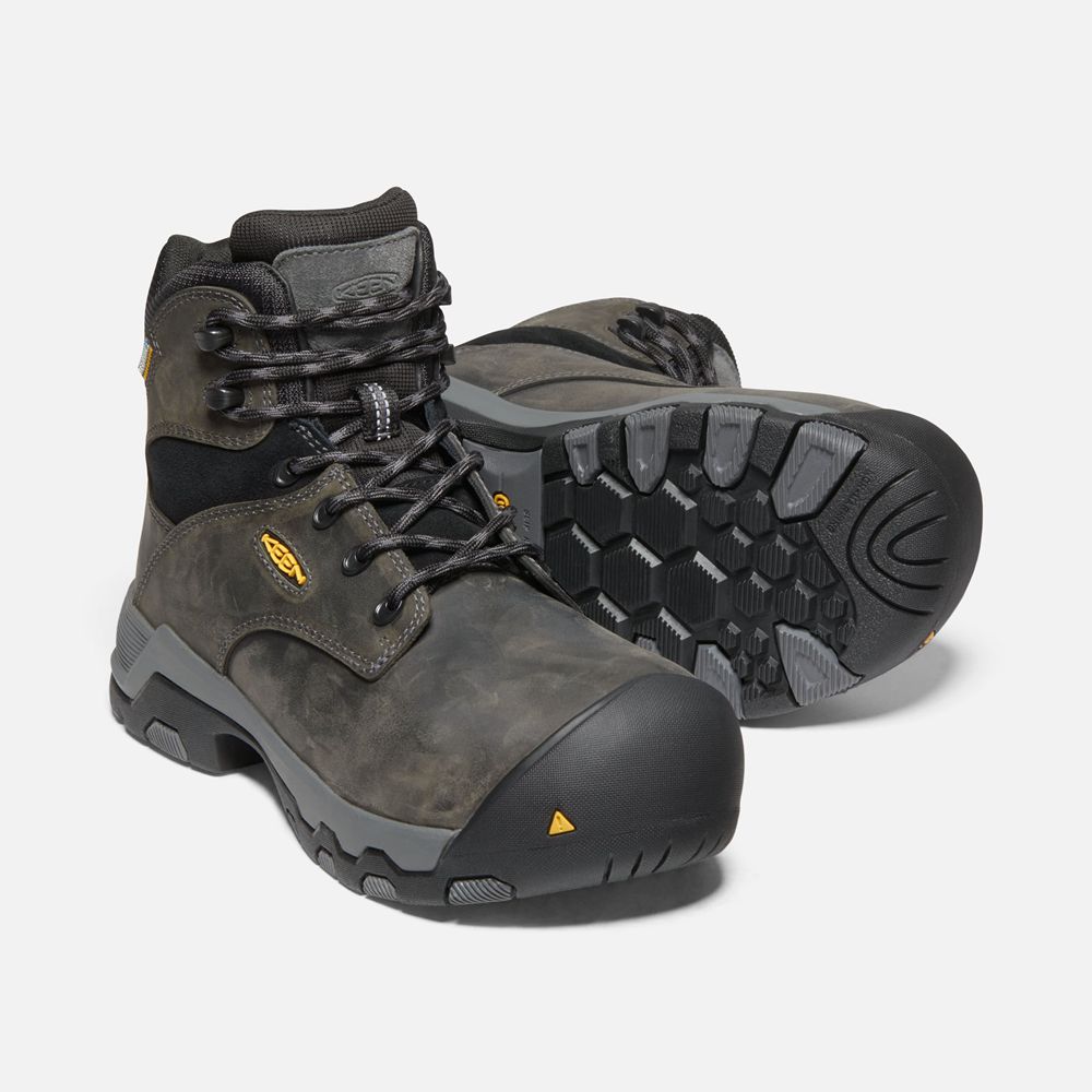 Botas de Trabajo Keen Mexico Negros - Mujer Helena 6\" Waterproof (Composite Toe) - WE7853490